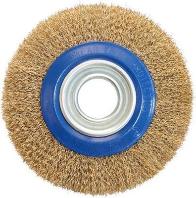 Кордщетка для точило ПРАКТИКА 175 мм мягкая, переходники 1/2", 5/8", 3/4", 7/8", 1" 773-378