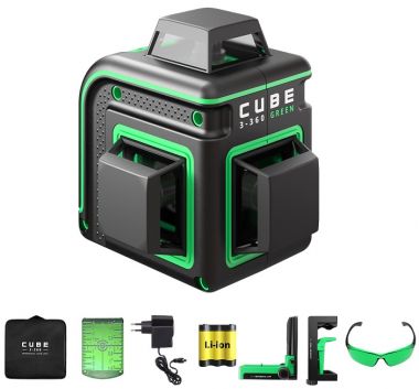 Построитель лазерных плоскостей ADA Cube 3-360 Green Home Edition A00566