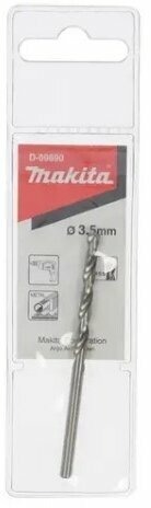 Сверло Makita д\металла HSS, 3.5*39*70мм,1шт,*в-цилиндр D-09690