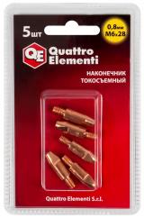 Наконечник токосъемный  ERGUS М6*25 0,8мм(5шт) д/полуавтомата 771-220