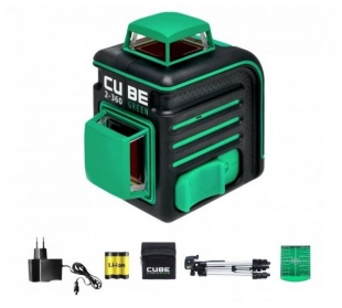 Построитель лазерных плоскостей ADA Cube 2-360  Green Professional Edition A00534