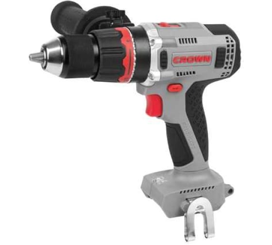 Дрель акк CROWN CT21090HMX (20В, БЗП13мм метал, 75Нм,без акк и зар, коробка,бесщеточный двигатель)
