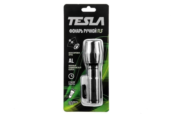 Фонарь ручной TESLA FLF,  10 Вт, 350 люмен, фокусировка луча