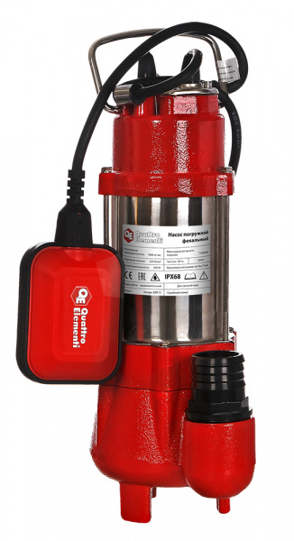 Насос фекальный QUATTRO ELEMENTISewage 300F Ci (300 Вт, 9000 л/ч, для грязной, напор 7 м) 910-140