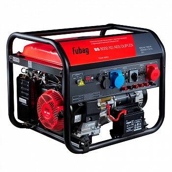 Электростанция бенз. Fubag BS 8000 XD AES DUPLEX (7,5/8,0кВт, 220/380В, бак25л,эл.старт,коннектор автоматики,одинаковая мощность на 220В и 380В) 46761