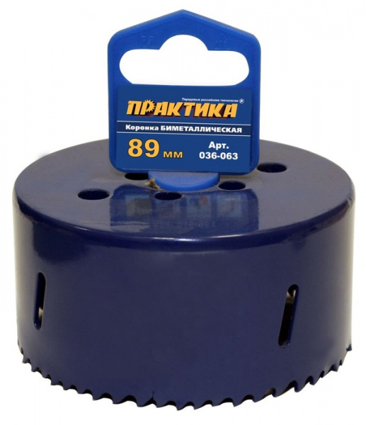 Коронка Практика биметаллич.89мм (3 1/2")  036-063