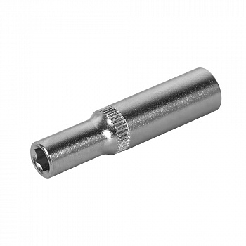 Головка торцевая глубокая КОБАЛЬТ 1/4", 5.5 мм, Cr-V (1шт.) подвес 649-684