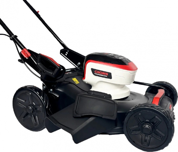 Газонокос.акк.кол.бесщет. CROWN CT29019HX-4 40В (2*20В) (В3+, 1200Вт, ЗУ, 2акк*4,0А/ч, травосборник