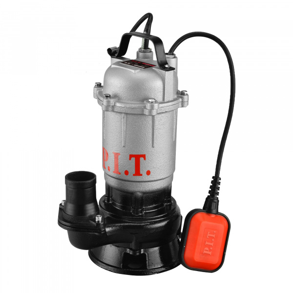 Насос фекальный P.I.T. PSW1100-W2 (1100Вт, с ножом, напор 20м, произ-ть 250л/мин, чугун, поплав. вык
