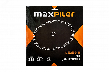 Диск для триммеров MAXPILER MX22502401 (24 зуба, 225х25,4х1,4 мм, 24T)