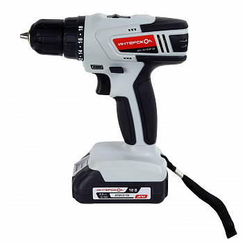 Дрель акк Интерскол ДA-10/18ЭР 35 (18В, АПИ, 1акк*2,0А/ч, Li-ion, 35Нм, 0-450/0-1450 об/мин, БЗП патрон 10мм, КОРОБКА)