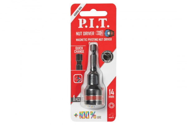 Бита с торцевой головкой магнитная P.I.T. 65x14 мм(ASDR06-0014)