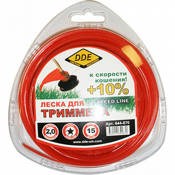 Корд трим.  2,0* 15м звезда в блистере DDE "Speed line"  644-870