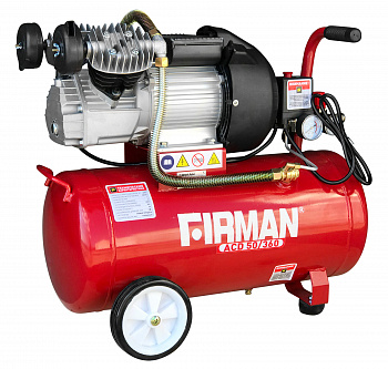 Компрессор  50 FIRMAN ACD-50/360 (360л/мин, 50л, 8 бар, 2,2 кВт, 220В/50Гц, прямой привод, 2 цилиндра, 43кг)