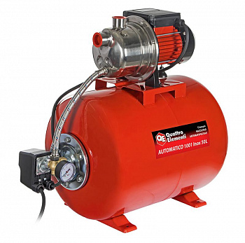 Станция насосная QUATTRO ELEMENTI Automatico 1001 Inox 50 L (1000Вт,3600 л/ч,для чистой,40 м)910-225