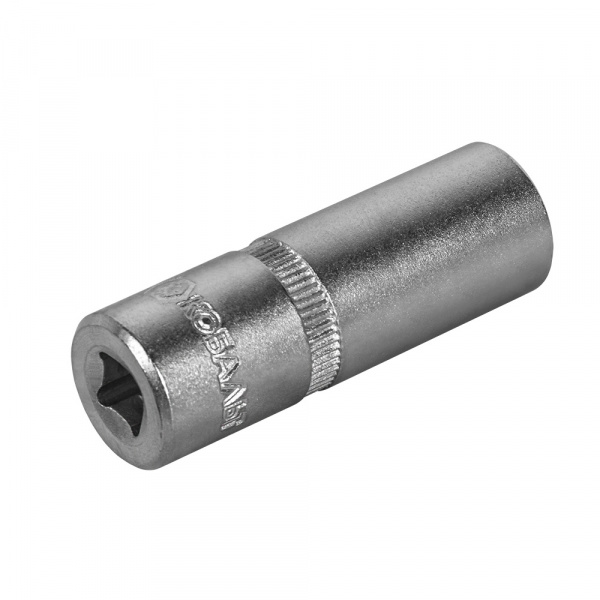 Головка торцевая глубокая КОБАЛЬТ 1/4", 12 мм, Cr-V (1шт.) подвес 643-965