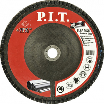 Круг лепестковый шлифовальный P.I.T. 180x22,2 мм A120(APLS01-18012)