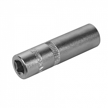 Головка торцевая глубокая КОБАЛЬТ 1/4", 11 мм, Cr-V (1шт.) подвес 643-958