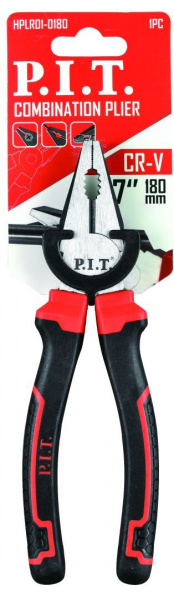 Комбинированные плоскогубцы P.I.T. 180 мм (HPLR01-0180)