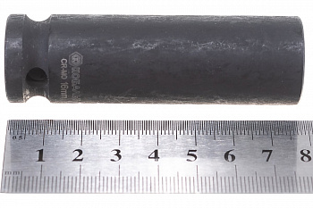 Головка торцевая глубокая ударная КОБАЛЬТ 1/2", 16 мм, Cr-Mo (1шт.) подвес 642-296