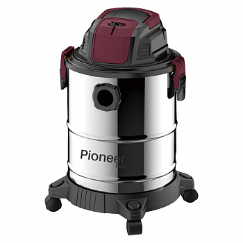 Пылесос Pioneer VC120B 1,3кВт, 3м кабель, пылесбор.20л, нерж.корпус, бум.мешок, функция выдувания
