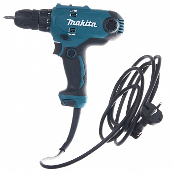 Дрель Makita DF 0300  320Вт, БЗП-10мм, 0-450\0-1500об\м, 2 скорости, 1.2кг, безударная, коробка