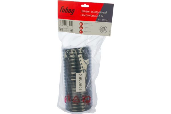 Шланг Fubag спиральный 6*8 5м 10бар 170023