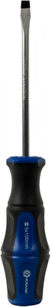Отвёртка КОБАЛЬТ Ultra Grip SL 5,0 х 100 мм CR-V, 2компонентная рукоятка (1шт.) подвес 646-256