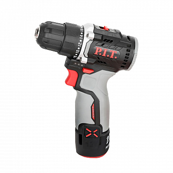 Дрель акк бесщет. P.I.T. PBM 12K-10B/1 X-DRIVER (12В, 1акк*1,5Ач, Li-Ion, 35Нм, патрон 10 мм, 2 скорости, ЗУ, КОРОБКА, расходка, лёгкий вес 0,65кг) 