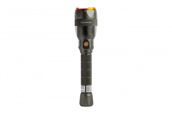 Фонарь ручной аккум. MAXPILER MPF-02(12000-300 Лм, LED COB, 4 реж, 2-12ч, 7.4В/5000мАч, фокус.света)