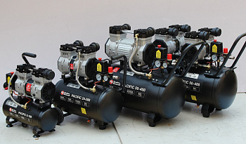 Компрессор  24 QUATTRO ELEMENTI PACIFIC 24-200 (безмасляный, 200 л/мин, 24л, 1,2 л.с, 8 бар) 915-335