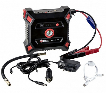 Пусковое устройство QUATTRO ELEMENTI Nitro 15 Air  (12В, 15000 мАч, 600 А,  Компрессор, USB, LCD -  фонарь) 790-335