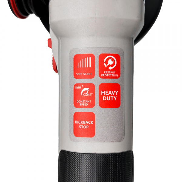 Шлифмашина угл CROWN CT13677-125RS (CS) (1500Вт, М14, 125мм, плавный пуск, защита от повторного пуск