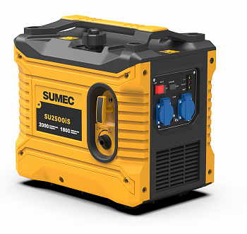 Электростанция бенз.инверт.  SUMEC SU2500iS (закрытый тип (кожух), 1,8/2,0кВт, 220В, двиг.SPE80, 4-такт, 80см3, объем бака 4,5л, РУЧНОЙ СТАРТЕР. МЕДЬ)