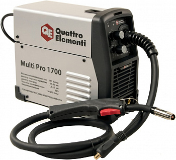 Свар.полуавтомат QUATTRO ELEMENTI Multi Pro 1700 (165A, 3 вида сварки MIG/TIG/MMA, ) 790-052
