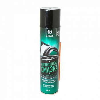 Смазка силиконовая GraSS (спрей) "SILICONE"  0,4л  110206  (12) ЧЗ