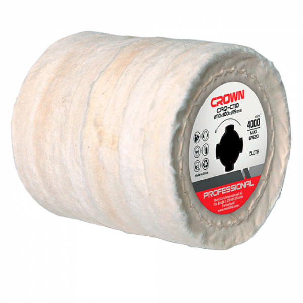 Щетка из хлопчатобумажной ткани CROWN CAQ-C110 (Φ110x100)