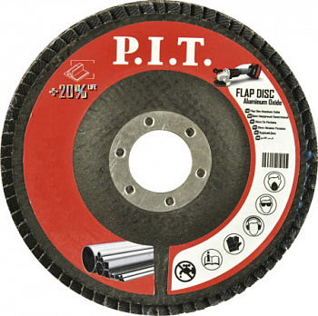 Круг лепестковый шлифовальный P.I.T. 115x22,2 мм A120(APLS01-11512)