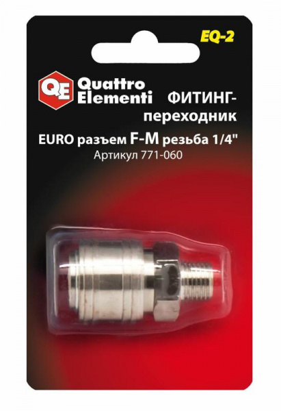 Разъем ERGUS EQ-2  мама EURO-папа 1/4"  771-060