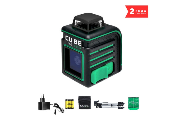 Построитель лазерных плоскостей ADA CUBE 360 GREEN Professional Edition  A00535