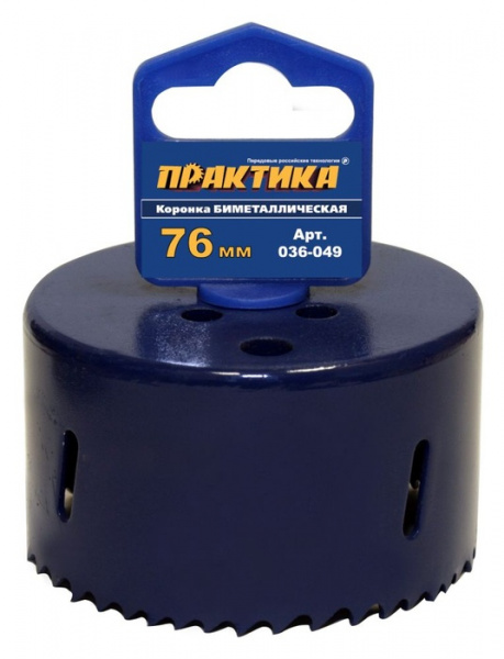 Коронка Практика биметаллич.76мм  036-049