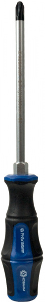 Отвертка ударная КОБАЛЬТ Ultra Grip PH-3x150 мм S2, 2компонентная рукоятка (1 шт.) подвес 646-614