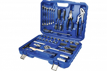 Набор инструмента универсальный КОБАЛЬТ 1/4" и 1/2", 55 ПРЕДМЕТОВ, кейс (919-616)