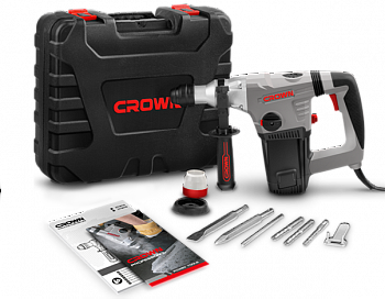 Перфоратор CROWN CT18116 BMC (SDS+, 1050Вт, 4,8Дж, 0-2800 уд/мин, кейс)