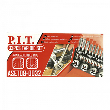 Набор для нарезания резьбы P.I.T. 32шт(ASET09-0032)