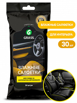 Салфетка влажная GraSS для ухода за интерьером а/м  IT-0311