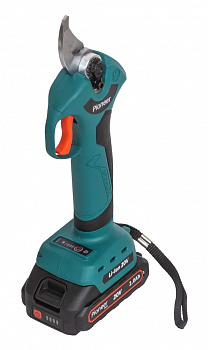 Секатор акк Pioneer BP-20V20BL-01 б/щет, 20В, 2акк*2Ач, рез 15/20/25/30мм, 4 положения раскрытия ножей, кейс