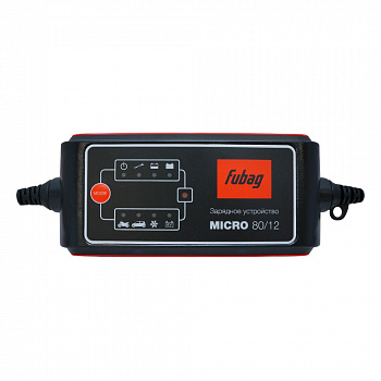 Зарядное устройство Fubag MICRO 80/12 портативное (6-12В, ток зарядки 5/5/3,5А, для аккум 2-140Ач) 46650