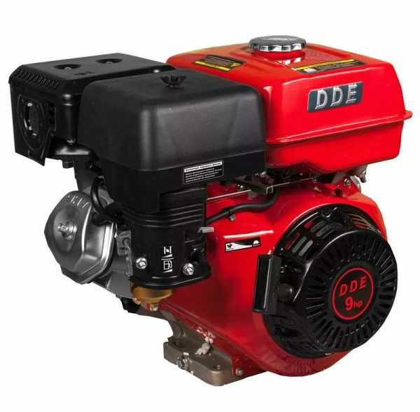 Двигатель бензиновый четырехтактный DDE 177F-S25E(25.0мм, 9.0л.с., 270 куб.см., фильтр-картридж,