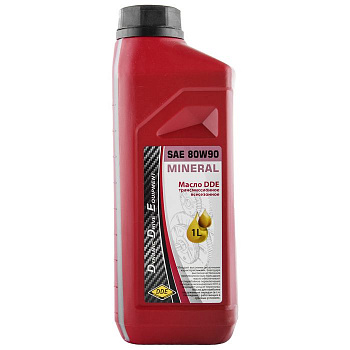 Масло трансмиссионное DDE SAE 80W-90,  API GL-5 ( 1л ) минеральное   (12 шт. в упак.) ЧЗ